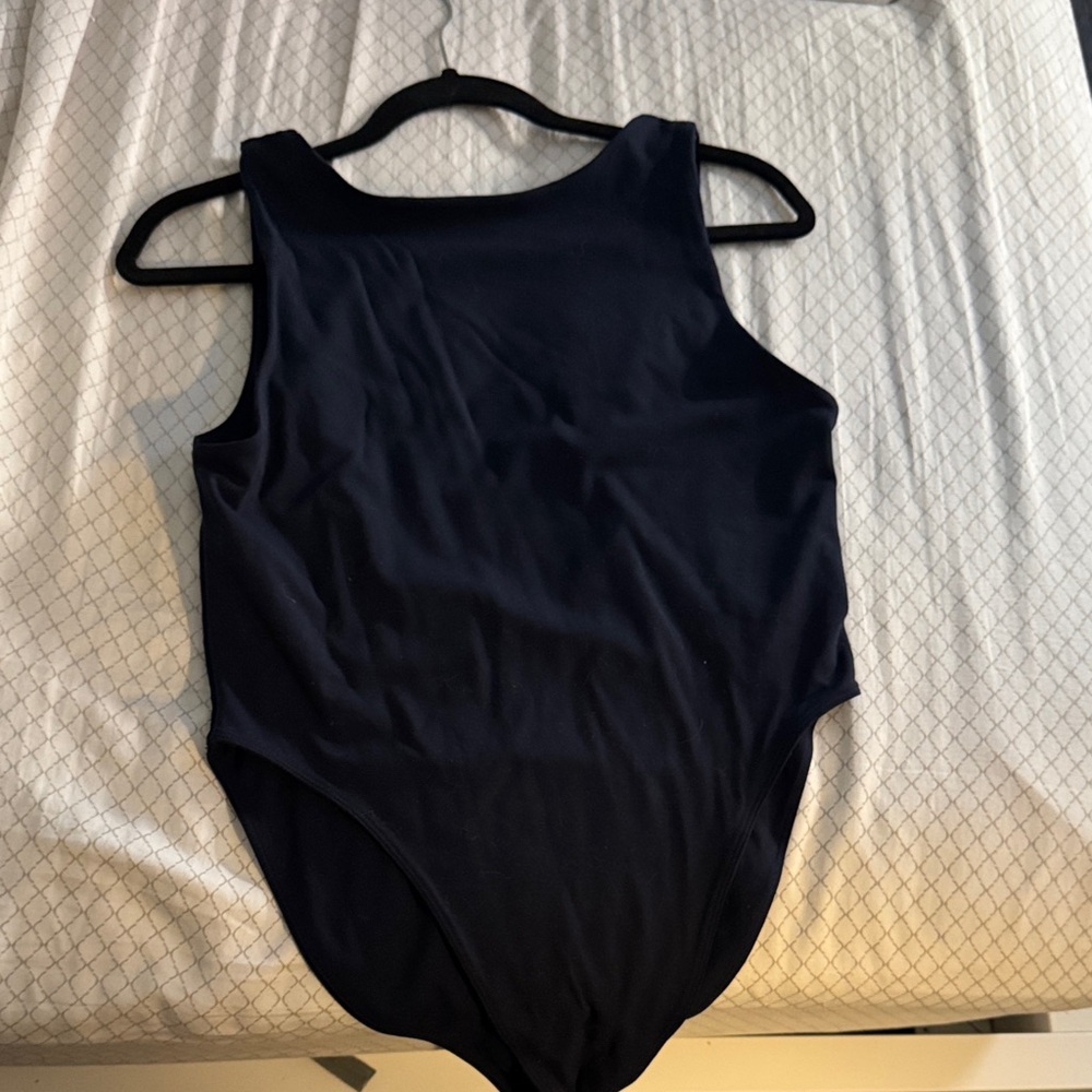 Navy low back tank Bodysuit